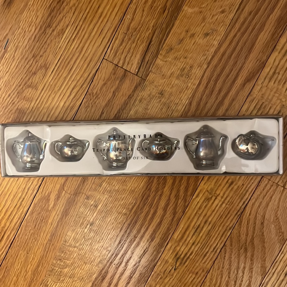 POTTERY BARN PLACE CARD HOLDERS